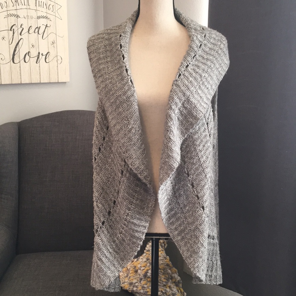 Apt 9 drape sweater sleeveless cardigan